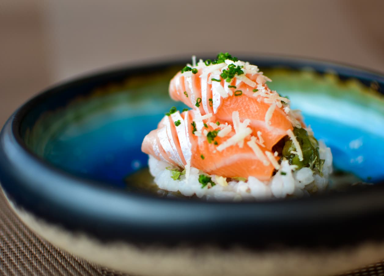 Salmon Don, one of the tsuma ibiza signature dishes