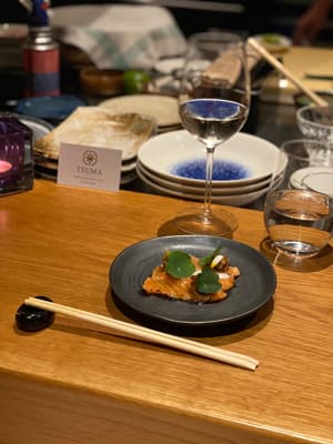salmon tataki private dinner with tsuma ibiza